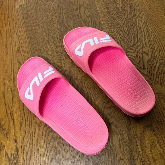 Fila‎ Pink Sleek Women’s Slides - Picture 3 of 8